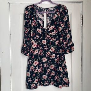 American Eagle soft boho low cut back dress flowy